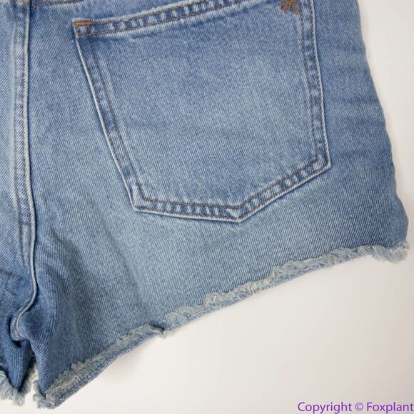 NEW Madewell Relaxed Denim Shorts in Homecrest Wash: Ripped Edition, 24 - Picture 10 of 14